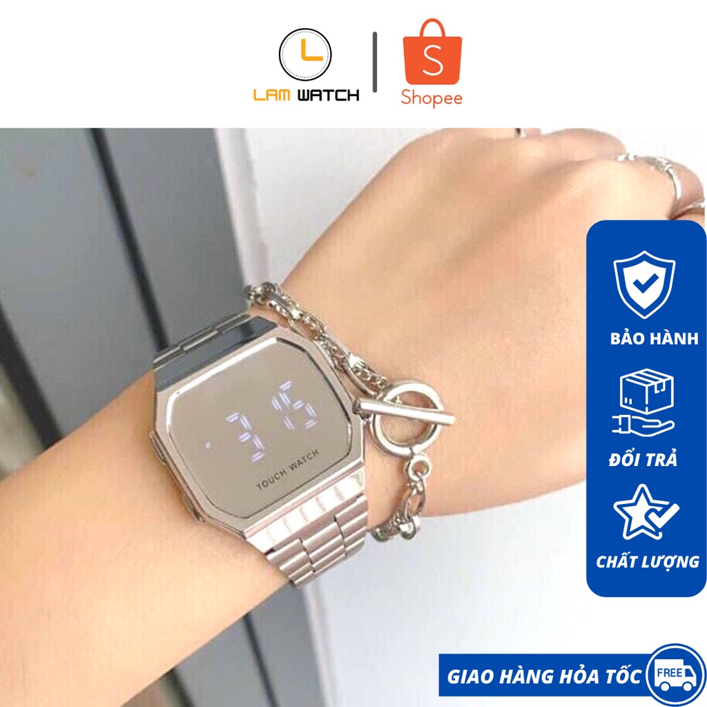 Đồng Hồ Nam Nữ gshock điện tử Led Cảm Ứng Màn Hình tráng gương, Unisex, Touch Watch Chất Liệu Cao Cấp.