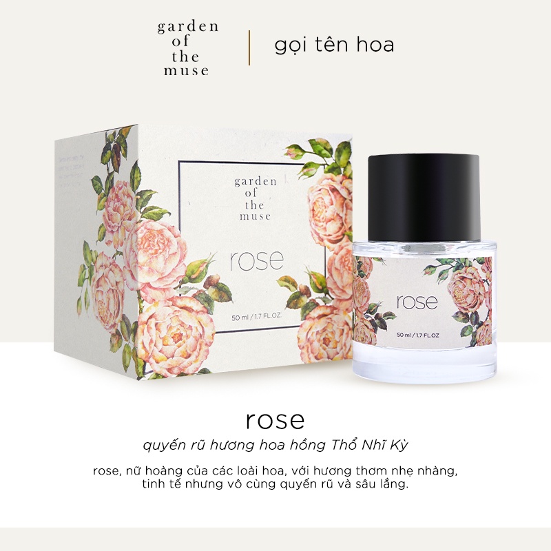 Nước hoa nữ Garden Of The Muse - Rose EDP 50ml - Hương Hoa Hồng
