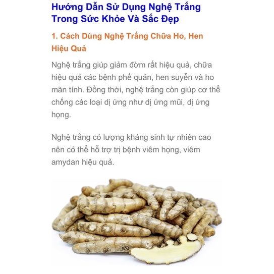 1KG NGHỆ TRẮNG RỪNG