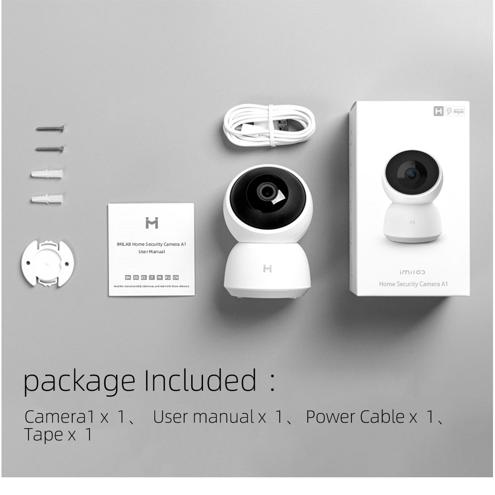 Camera giám sát 2K quay 360 độ Xiaomi Imilab A1/ C20/ C21 Quốc tế - Chính hãng - Camera chống trộm Xiaomi Imilab