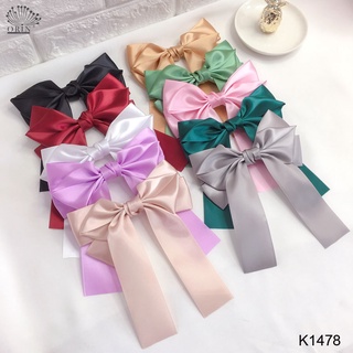 Kẹp tóc nơ ruy băng nhiều màu thời trang cao cấp Orin K1478