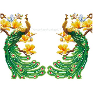 Tranh đính đá cha mẹ VS064 - tự đính
