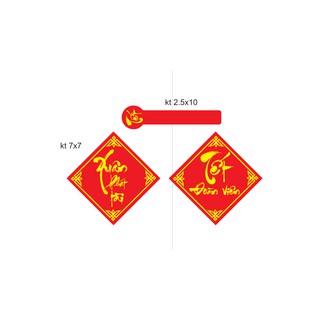 Tem Dán Hộp Đựng Mứt Tết