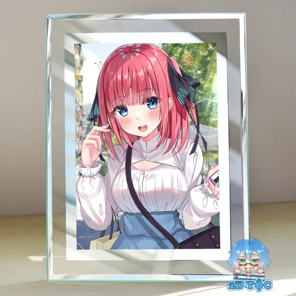 Khung ảnh kính Nakano Nino (7) Anime NHÀ CÓ 5 NÀNG DÂU by 2D Tộc Shop