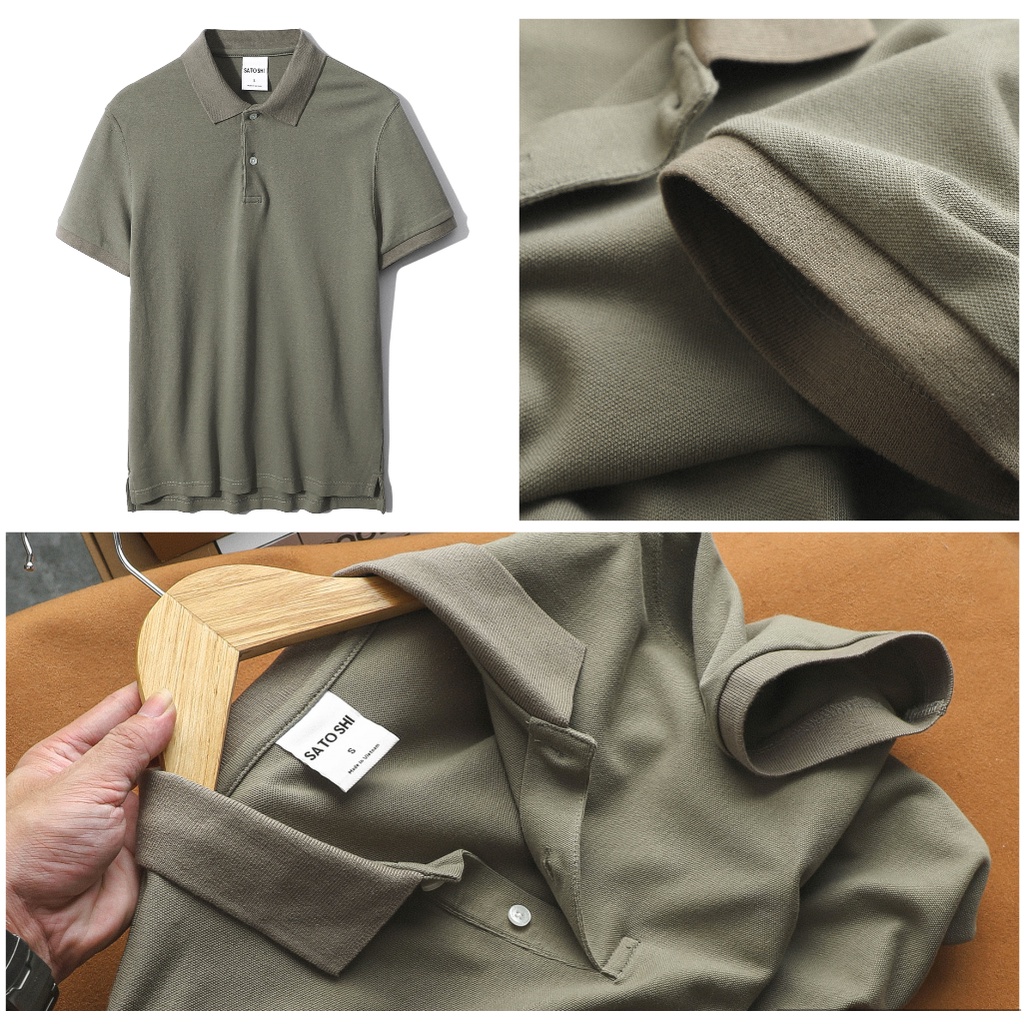 [Mã LTP50 giảm 50000 đơn 150000] Áo polo nam SATOSHI SAPL55 7màu basic chất Diamond pique | Hẻm Store | BigBuy360 - bigbuy360.vn