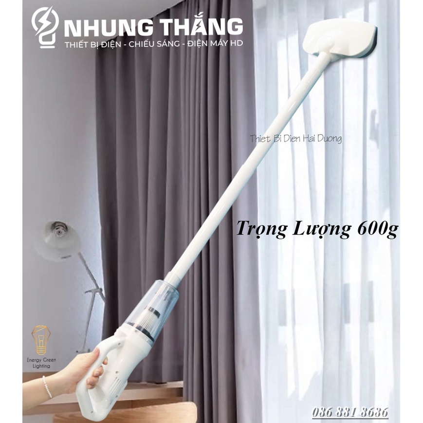 Máy Hút Bụi Cầm Tay Mini Không Dây Cao Cấp ST-61010eg , ST-6101 - Lực Hút Siêu Mạnh 12000PA-120W - Sạc Tích Điện