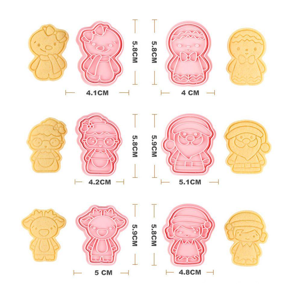 Set 6 Khuôn Làm Bánh Quy Chủ Đề Giáng Sinh