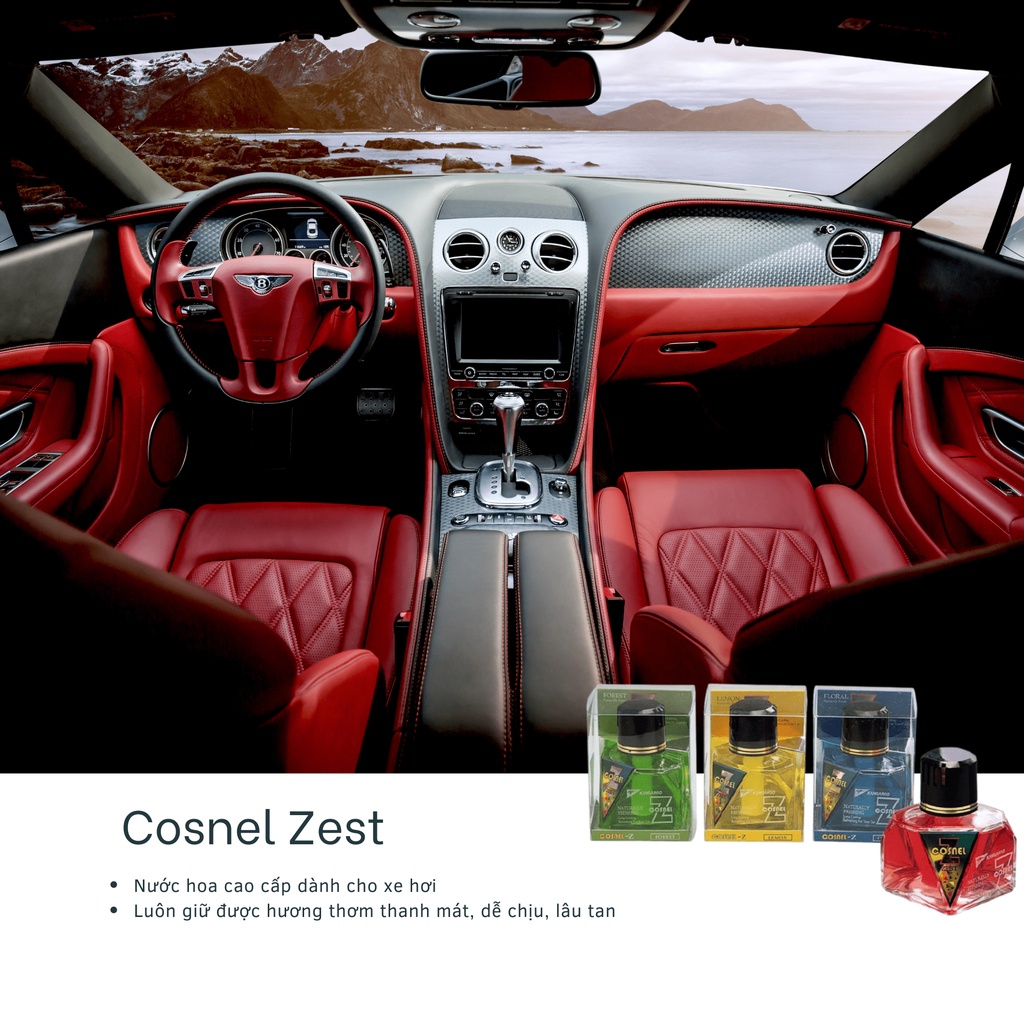 Nước hoa ô tô Cosnel Zest Kangaroo khử mùi ô tô, lưu hương nhẹ nhàng dễ chịu, lâu tan, phù hợp với mọi giới tính