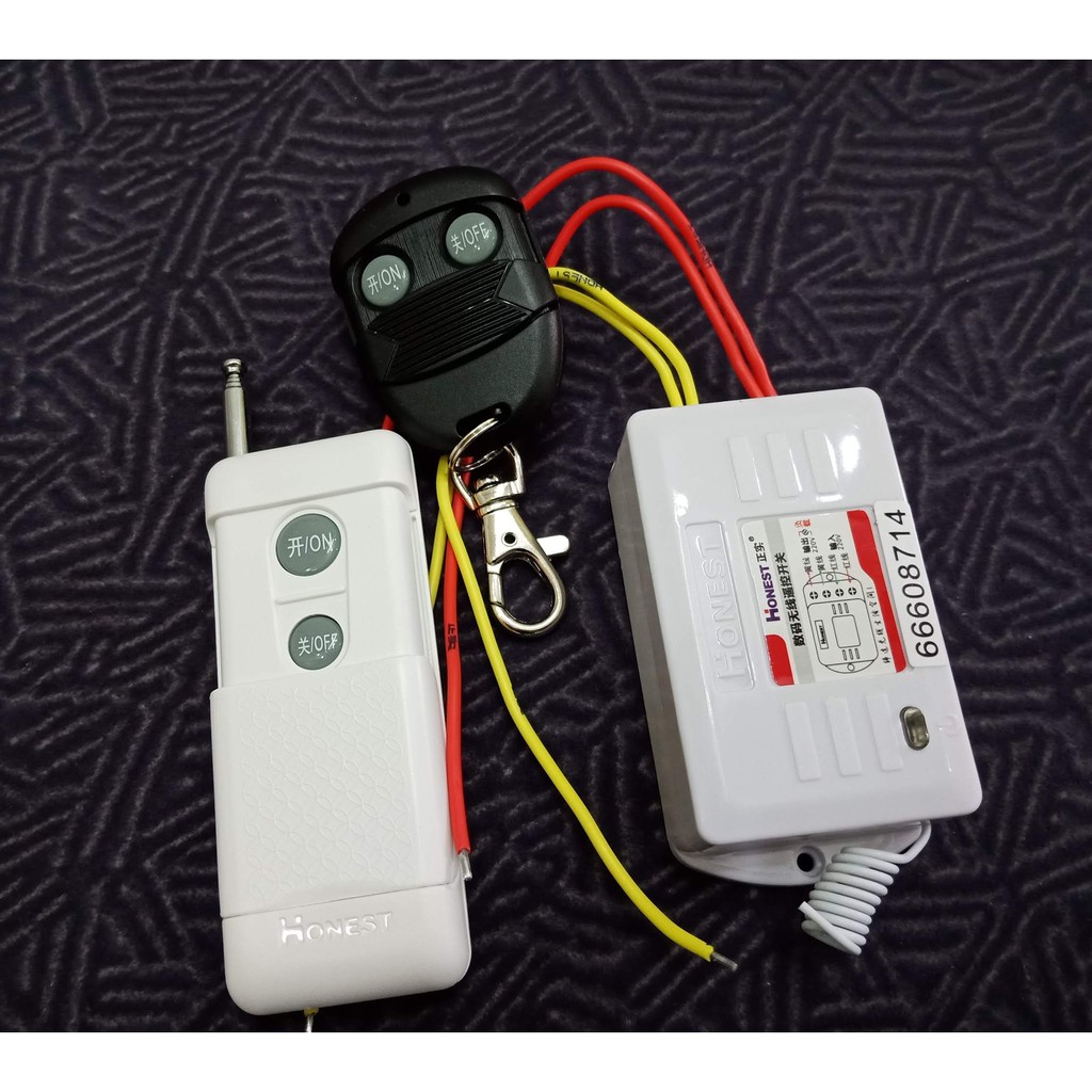 [ HT-6805WAD ] Công tắc điều khiển từ xa Honest  220VAC  12VDC- Remote RF315Mhz tầm xa 100m