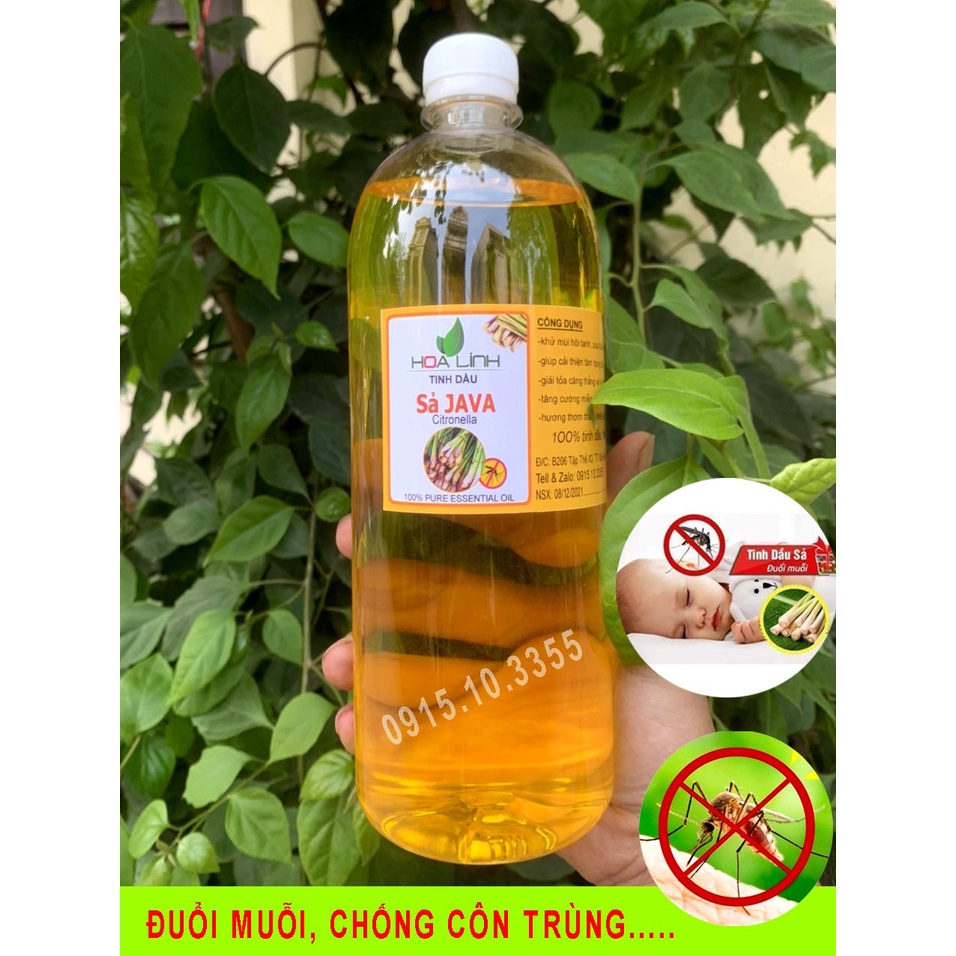 500ml tinh dầu sả nhà nấu - đuổi muỗi thơm phòng