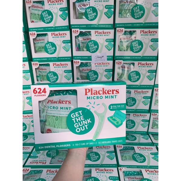 TĂM CHỈ NHA KHOA LÀM SẠCH CHÂN RĂNG PLACKERS MICRO MINT