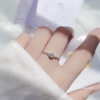 Nhẫn bạc nữ Miuu Silver đính đá Cateria Ring