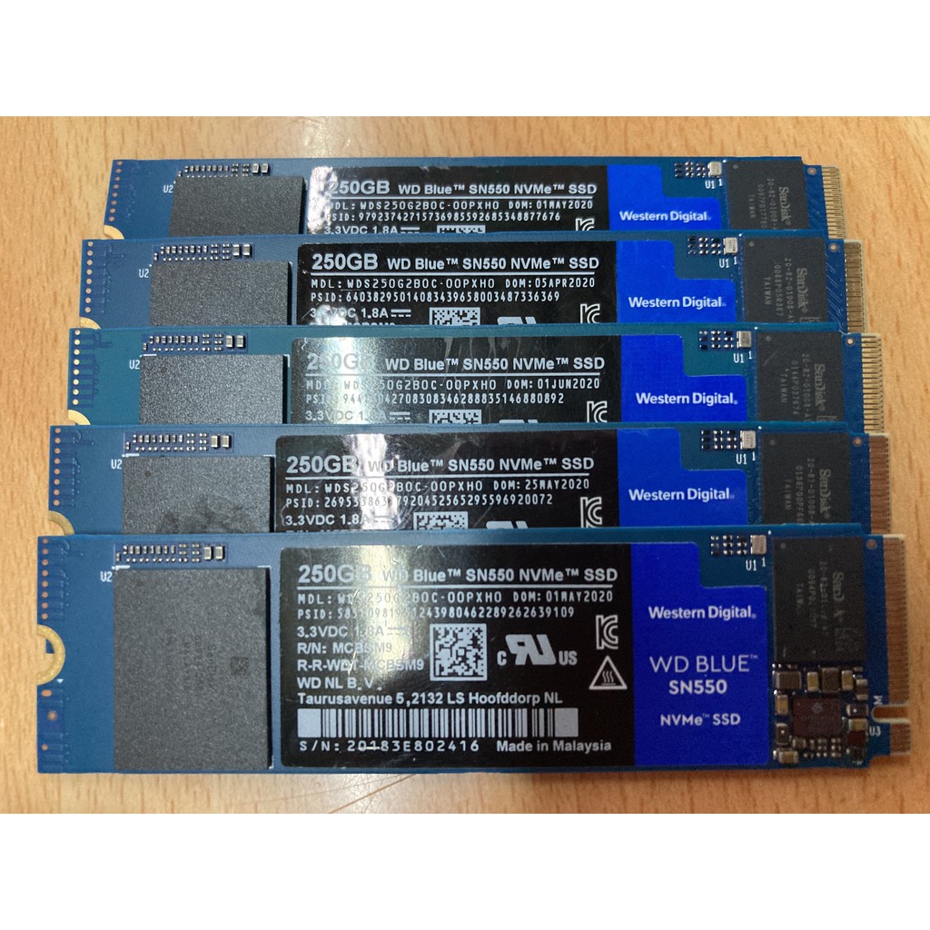 Ổ Cứng SSD Western Digital Blue SN550 PCIe Gen3 x4 NVMe M.2 250GB | BigBuy360 - bigbuy360.vn
