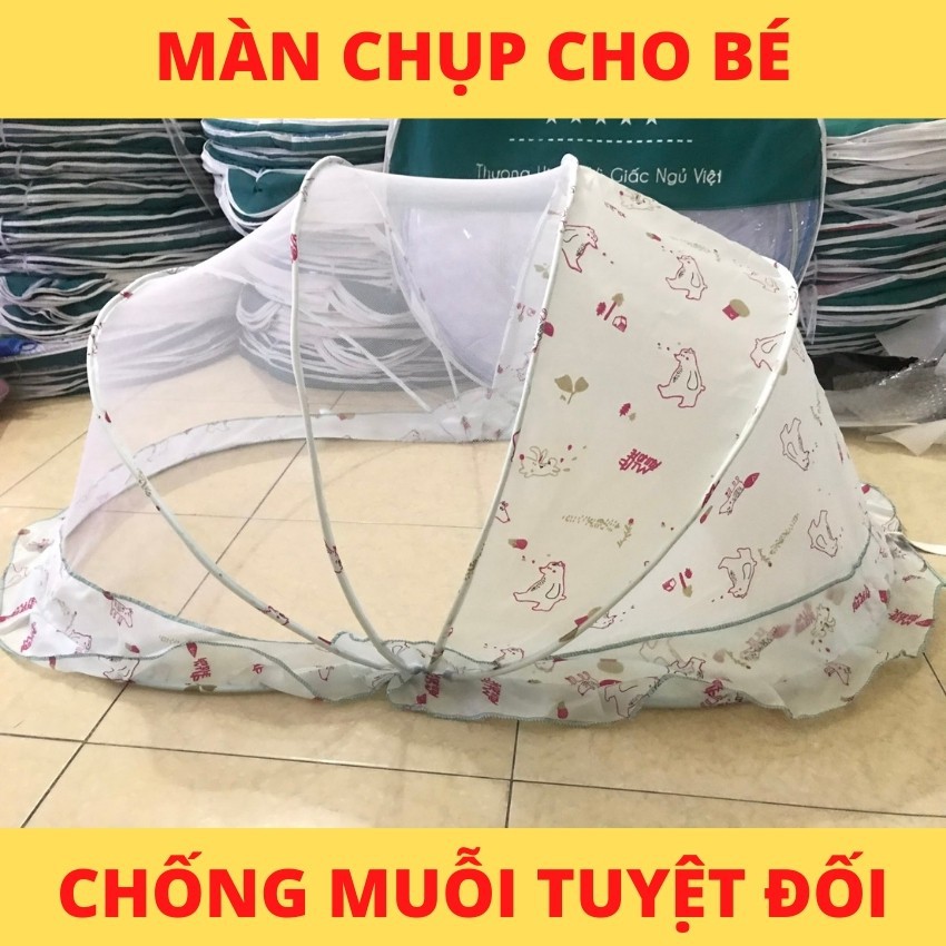 Màn chụp xếp gọn cao cấp cho bé mùng xếp thông minh tiện dụng cho trẻ em