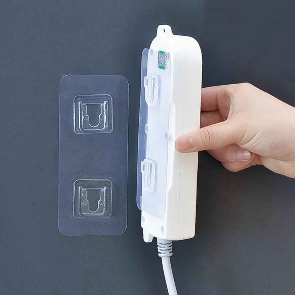 Giá Đỡ Ổ Cắm Điện Gắn Tường Trong Suốt Tiện Dụng