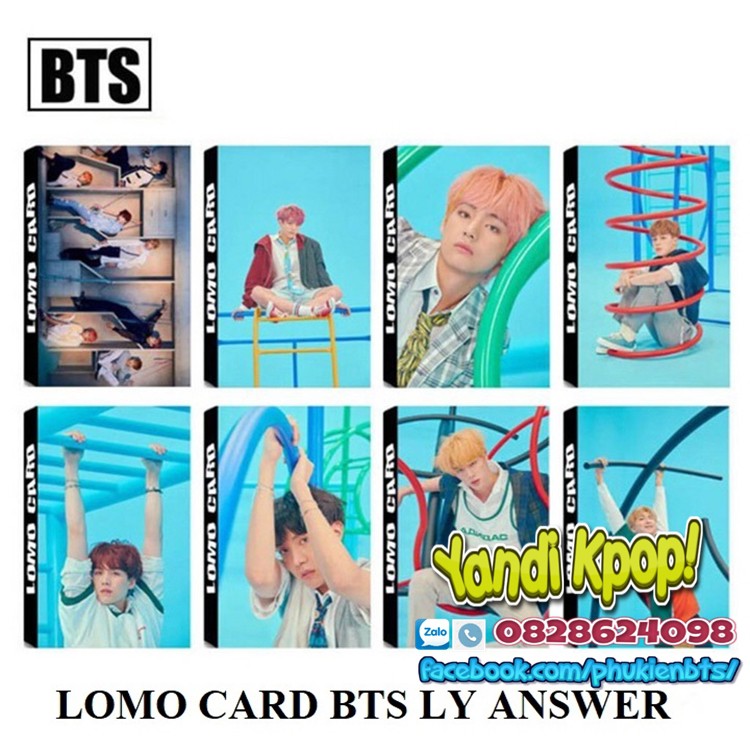 Combo 8 Hộp Lomo Card BTS Love Yourself Answer 2018- Hình Ảnh Kpop