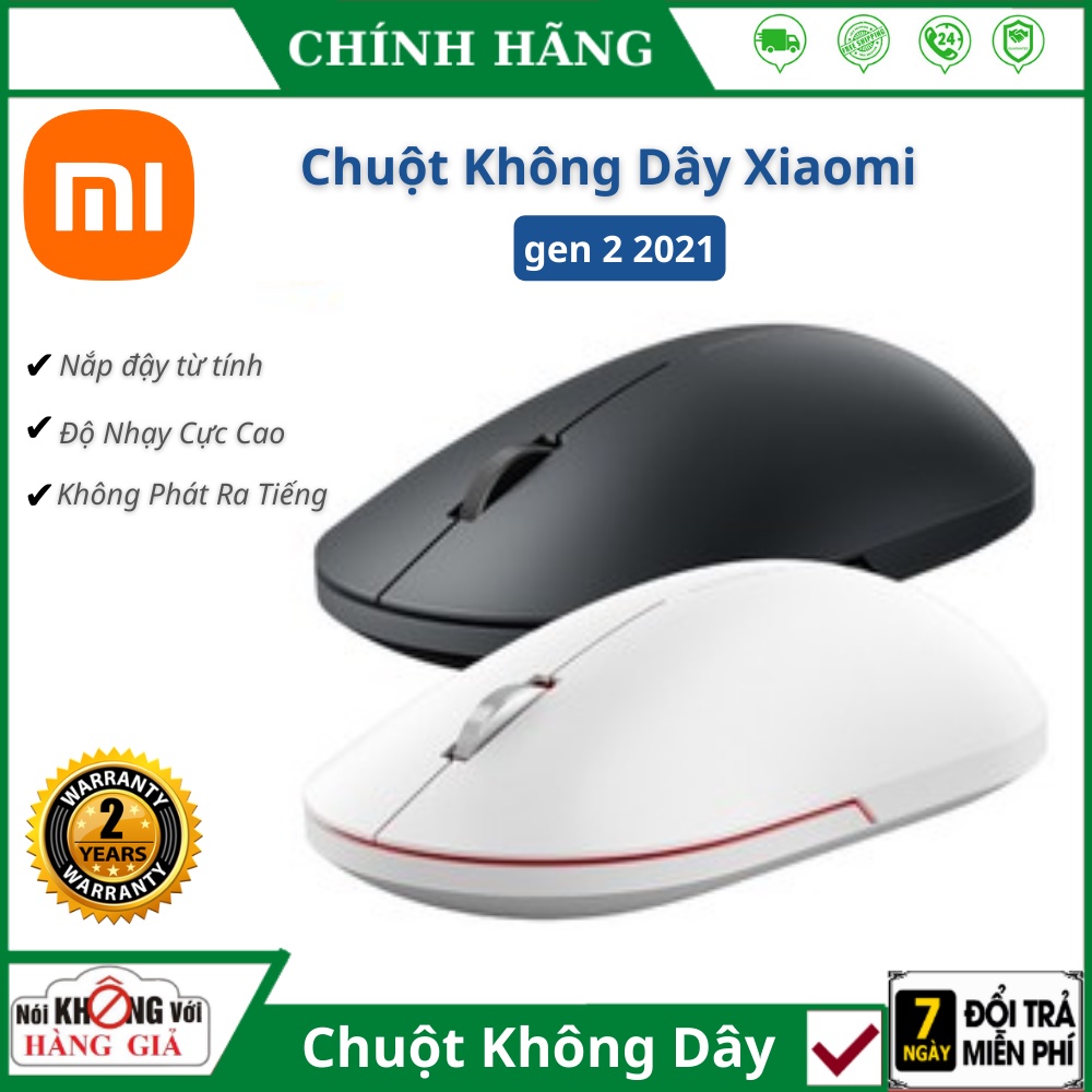 Chuột không dây xiaomi gen 2 Nút Bấm Êm, Chắc Chắn Siêu Bền, Độ nhạy đạt chuẩn - bảo hành 24 tháng