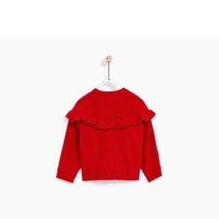 Áo len đỏ Zara xuất dư