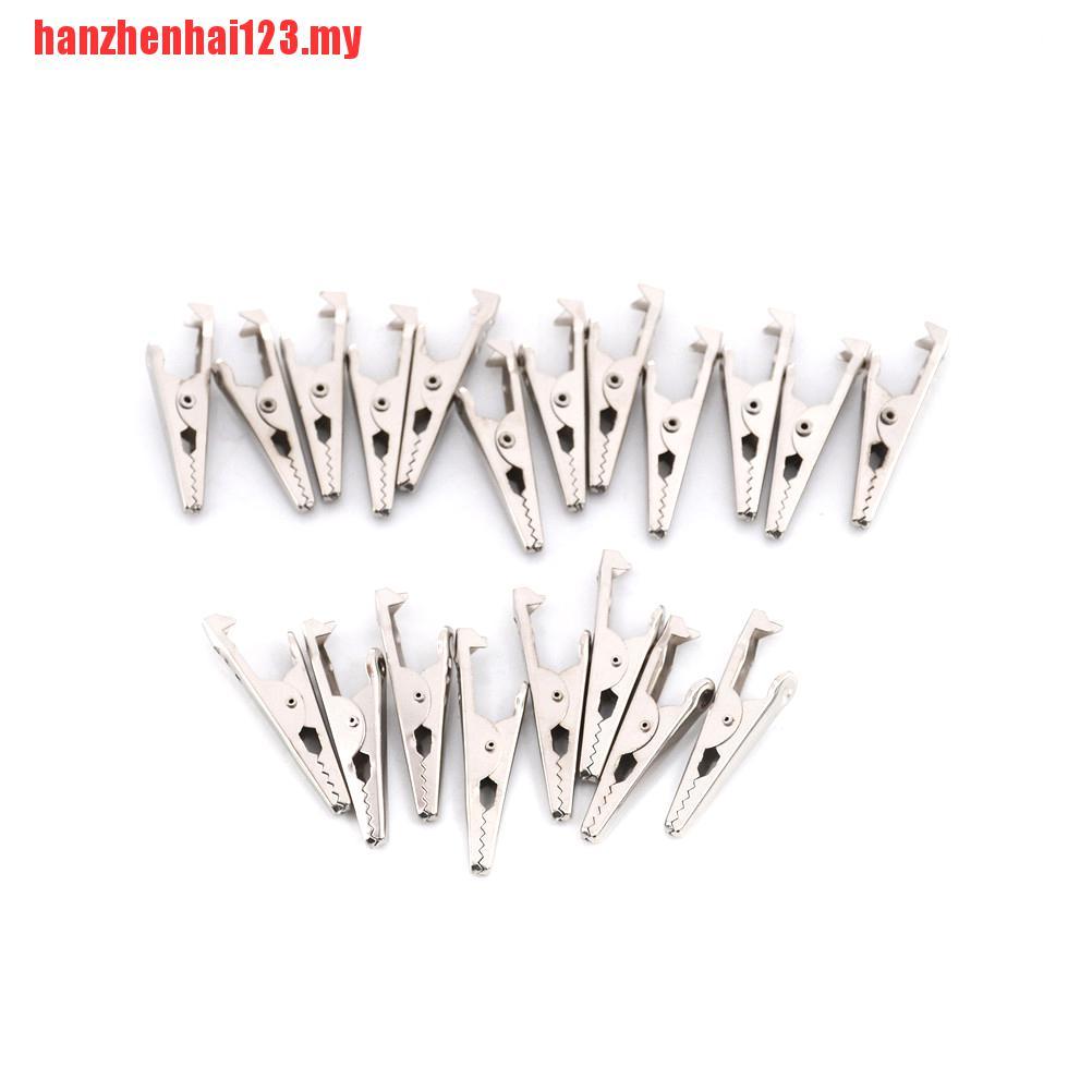 Set 20 Đầu Kẹp Cá Sấu Kim Loại Cách Điện Hanzhenhai123