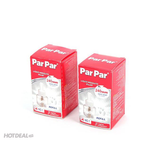 Lọ tinh dầu đuổi muỗi Par Par dùng được 480h tinh dầu hacker