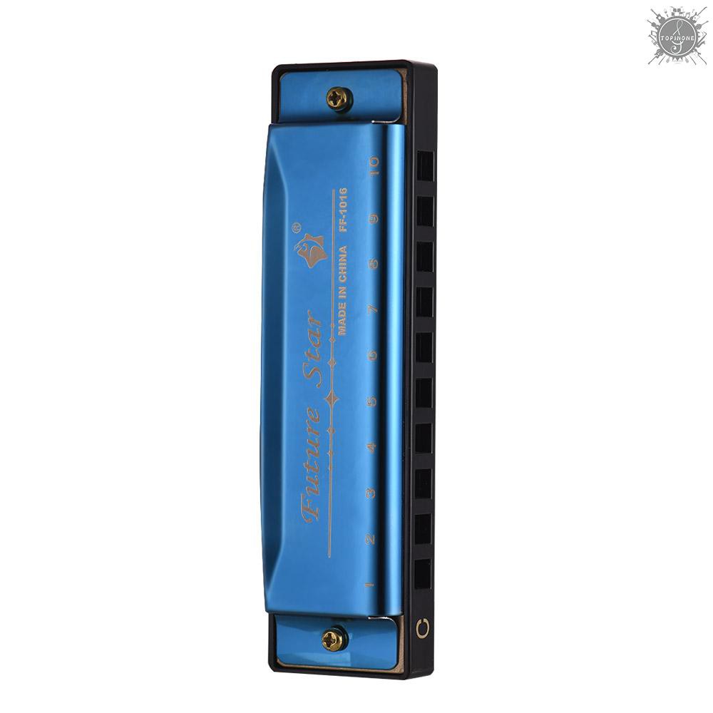 Kèn Harmonica 10 Lỗ Chuyên Nghiệp Cho Người Mới Bắt Đầu