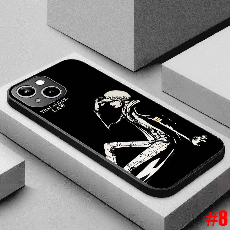 Ốp lưng TPU mềm Samsung Galaxy S7 Edge S8 S8+ Plus One Piece Black hoa văn