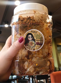 Bánh tráng hành phi, khô bò