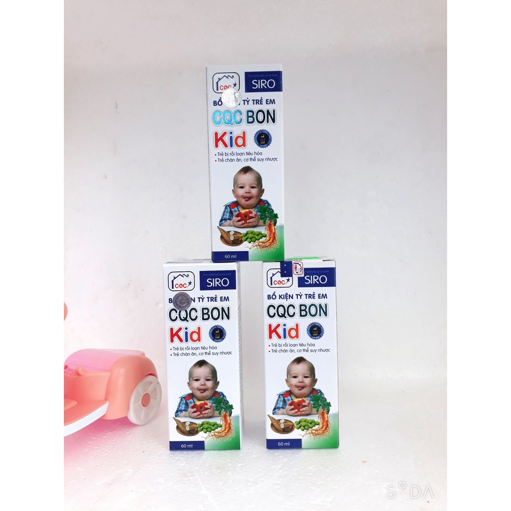 Siro bổ kiện tỳ trẻ em CQC BON Kid, hỗ trợ tăng cường tiêu hóa, giúp ăn ngon miệng; hỗ trợ tăng cường sức khỏe