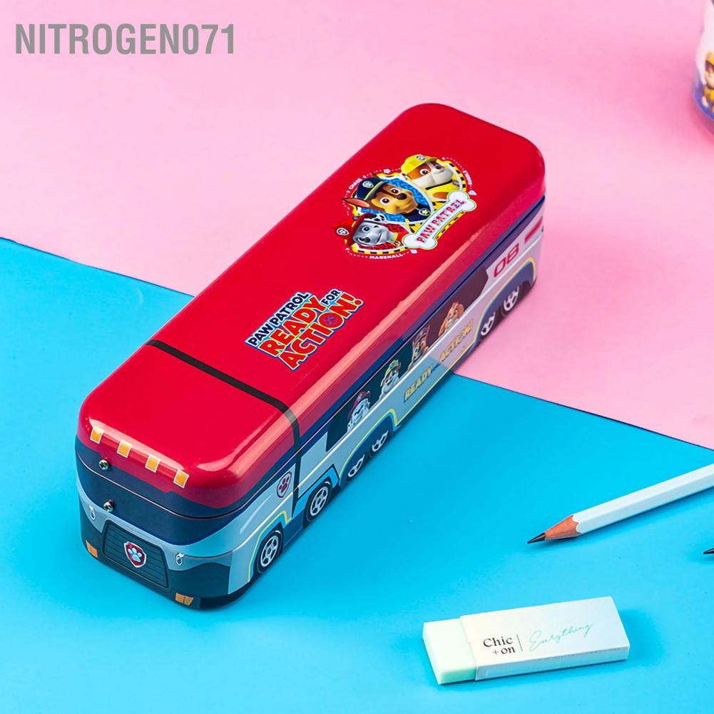 Hộp đựng bút hoạt hình 3 lớp xe buýt sức chứa lớn thích hợp cho văn phòng trường học