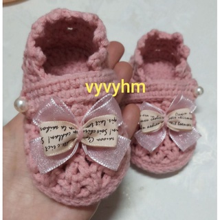 Giày len cho bé 0-12 tháng-handmade