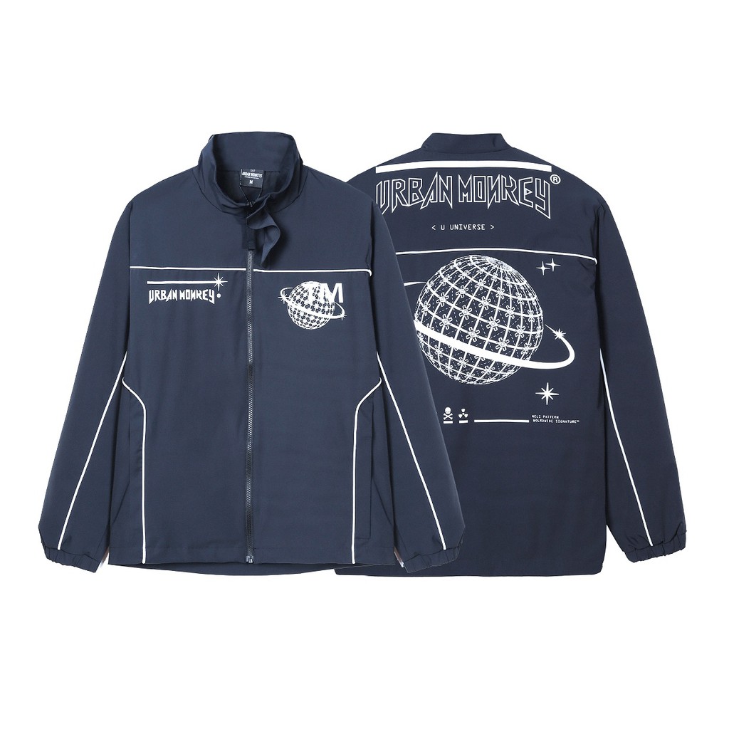 Áo Khoác URBAN MONKEY UNIVERSE Xanh Navy Năng Động
