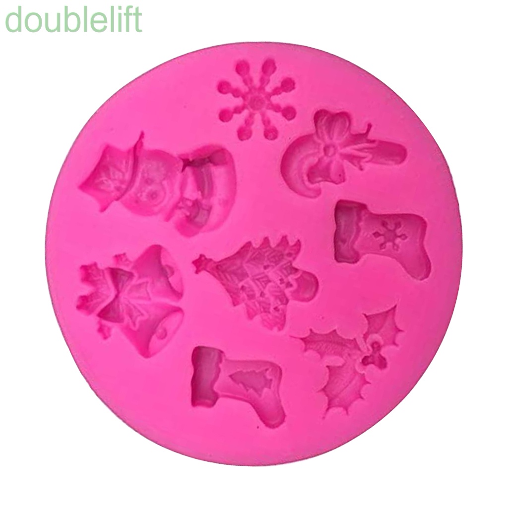 Khuôn silicone tạo hình chủ đề giáng sinh trang trí bánh