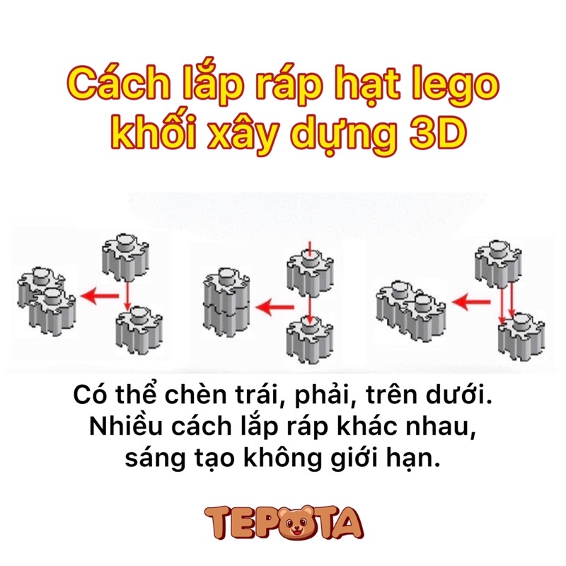 Đồ Chơi Lắp Ráp Lego 1000 Mảnh 10mm Xếp Hình 3D Thông Minh DIY Cho Bé Sáng Tạo Nhiều Màu LR04 ( Loại 10mm )