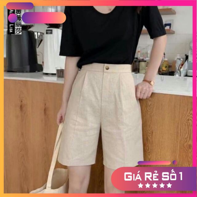 Mã 049 Quần Ống Rộng Nữ Lưng Chun, Quần Đũi Ngố Ống Rộng Vải Đũi Thái