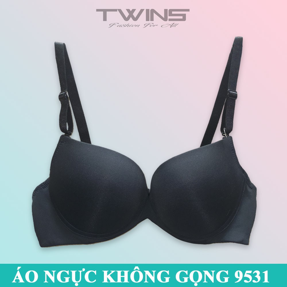 Áo ngực không gọng nữ nâng ngực mút dày Pensee 9531 cúp xéo màu trơn size 34, 36, 38