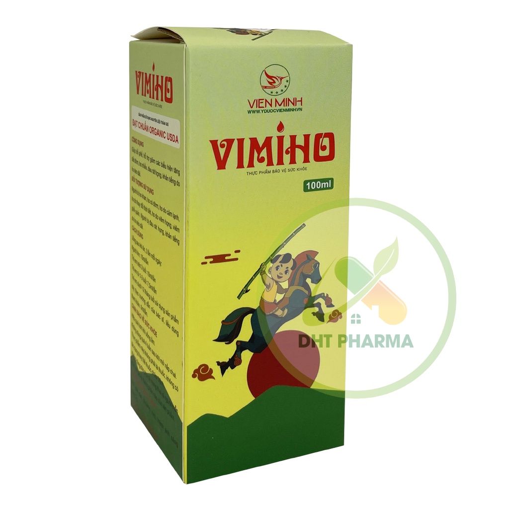 Siro Ho Vimiho Viên Minh giảm ho khan, đờm trắng, sổ mũi trong