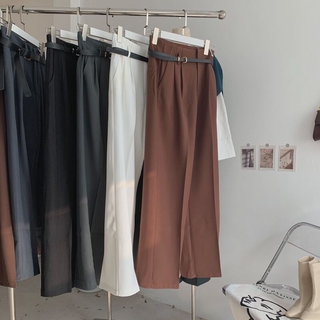 Quần ống rộng kèm belt j q-1011