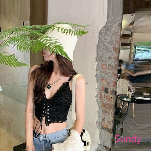 Áo Lót Hai Dây Phối Ren Quyến Rũ Thời Trang Mùa Hè Cho Nữ