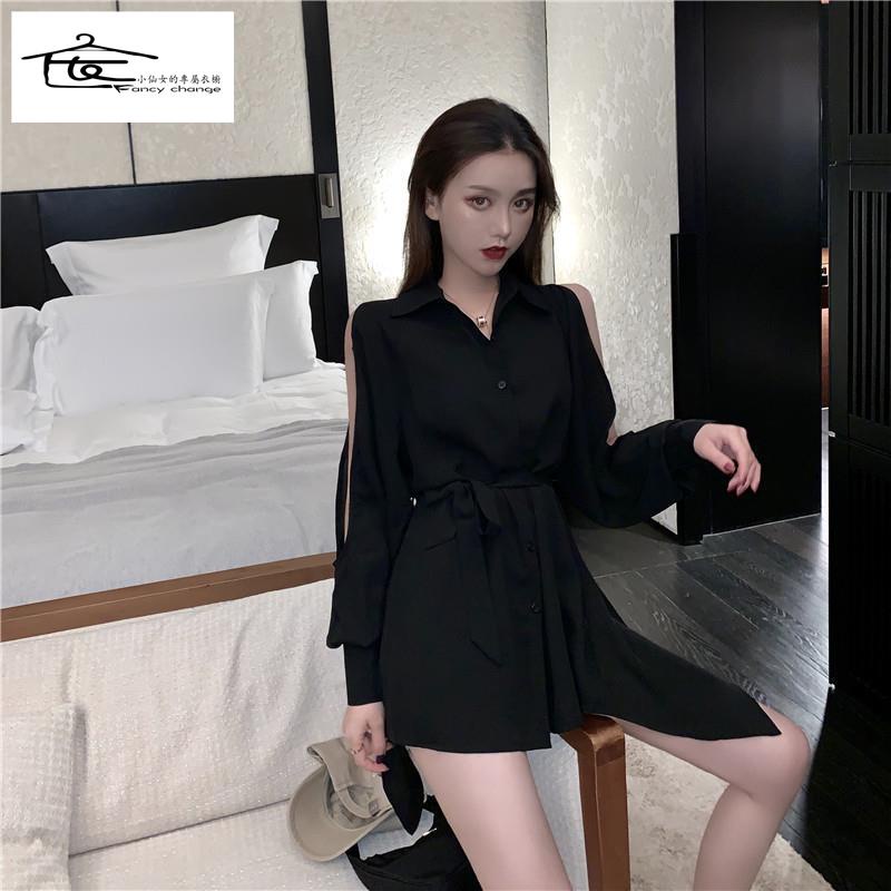 Đầm Mùa Hè Hở Vai Phong Cách Hong Kong Cổ Điển Quyến Rũ Mới Cho Nữ