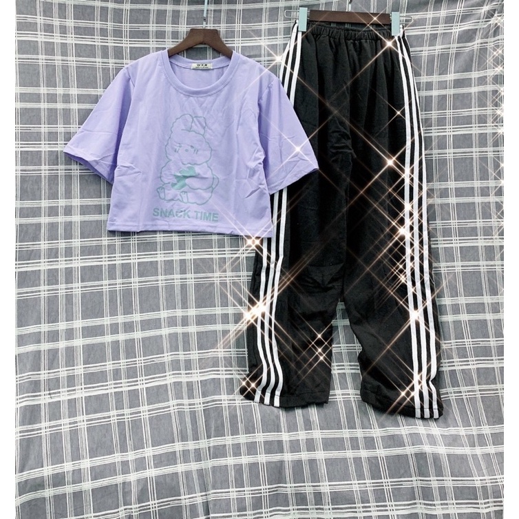 🆙🆙UPDATE NEW ITEMS🆙🆙🆙 〰️〰️〰️〰️〰️♻️♻️♻️〰️〰️〰️〰️〰️ 🇻🇳 Set thun croptop phối quần unisex 💰SỈ 85k ✔️Freesize