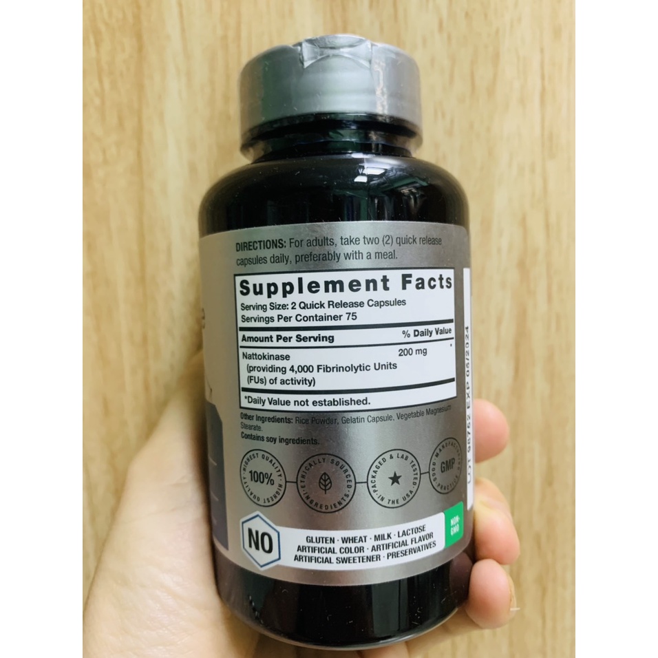 Horbaach Nattokinase hộp 150 viên