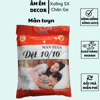 Màn tuyn chống muỗi dệt 10/10 xịn_mùng trắng mắt nhỏ cao cấp 1m6, 1m8, 2m2