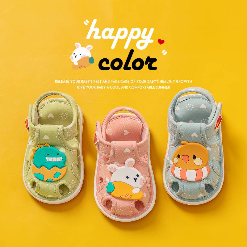 Giày sandal CHEERFUL MARIO kiểu dáng hoạt hình cho bé trai và bé gái