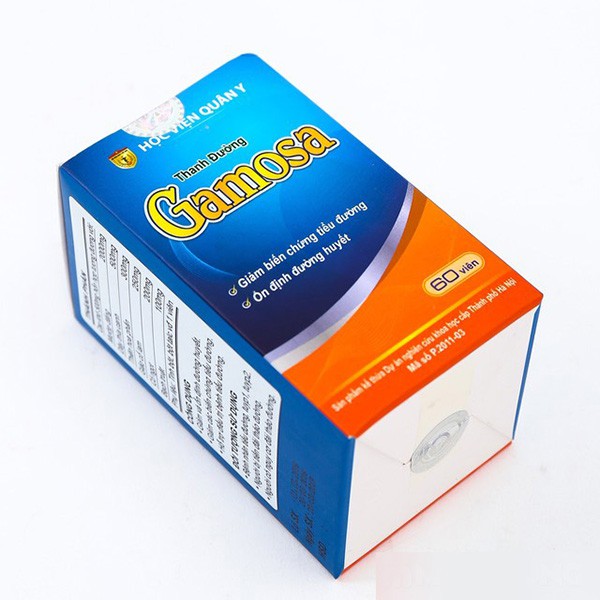 Combo 5 hộp Thanh đường Gamosa Học viện Quân Y - Thảo dược cho người bị tiểu đường