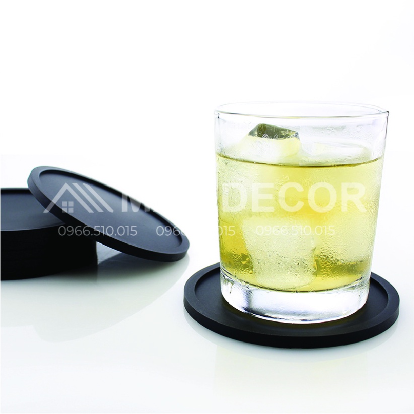 Giá sỉ Miếng lót ly, lót cốc cao su non silicon siêu dẻo chống thấm nước đẹp 10cm