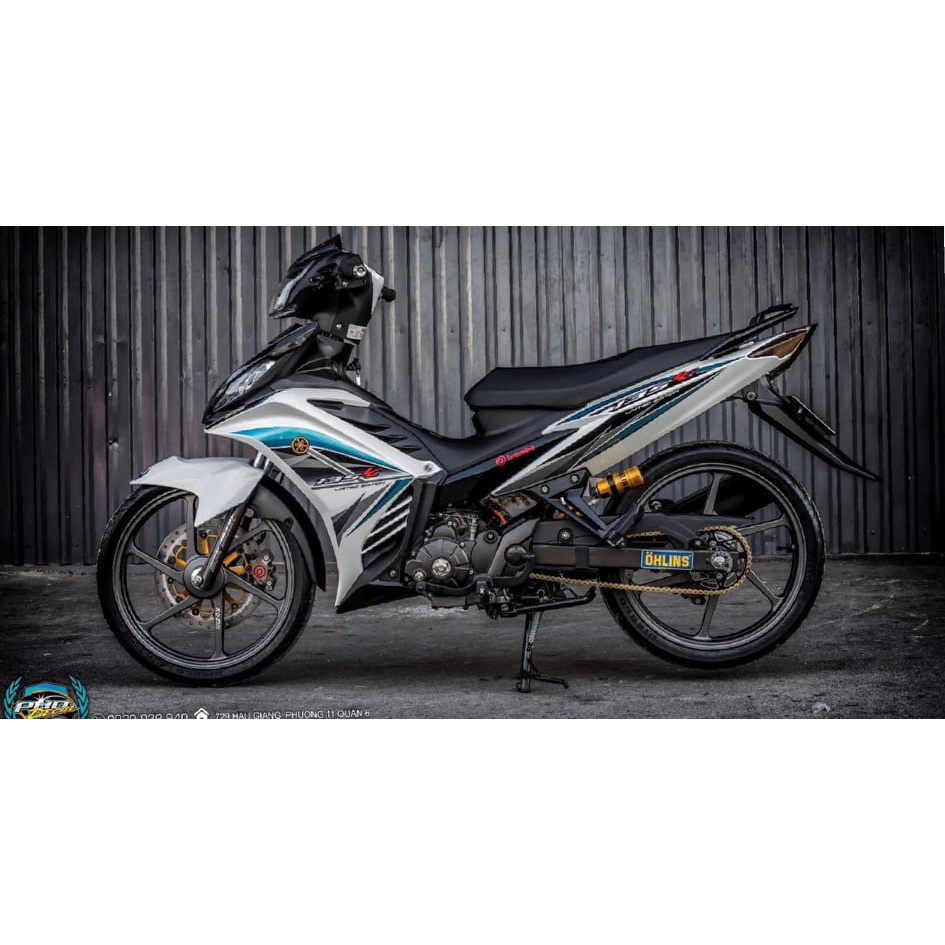 Tem rời ex 135 xanh bạc xe trắng