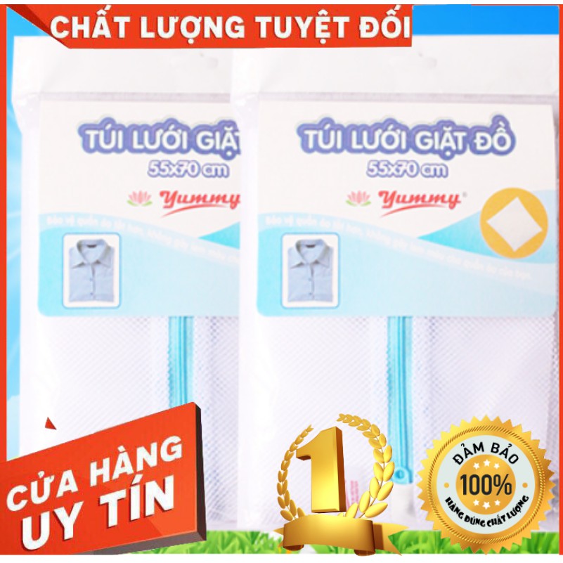 Túi giặt đồ máy giặt hiệu YUMMY kích thước 55x70 - túi bảo vệ quần áo khi giặt- túi lưới giặt đồ hàng việt nam