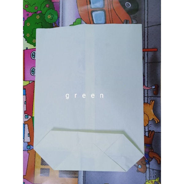 100 Túi giấy trắng nhiều size 12x16 15x15 15x20 đựng bánh mì bánh tráng bánh cá hotdog chuối chiên khoai chiên