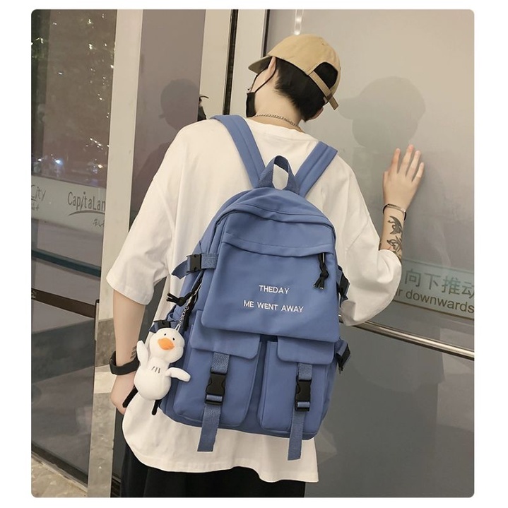Balo đi học nam nữ Ulzzang thời trang du lịch đi học đi chơi Hàn Quốc cá tính dễ thương Balo theday nam nữ