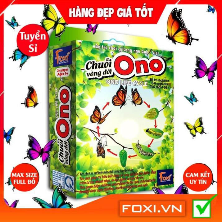 Flashcard-Chuỗi Ono vòng đời Ếch Bướm Foxi-thẻ glenndoman và boardgame thông minh--siêu rẻ.